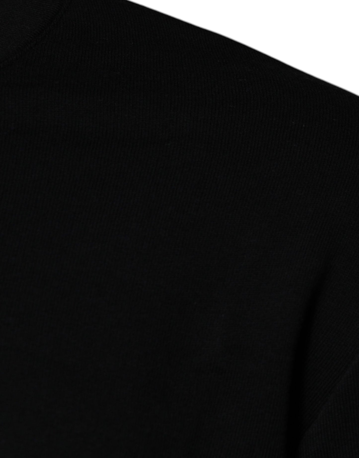 Versace - Men's Black Medusa Embroidery Crew Neck Pullover Sweater