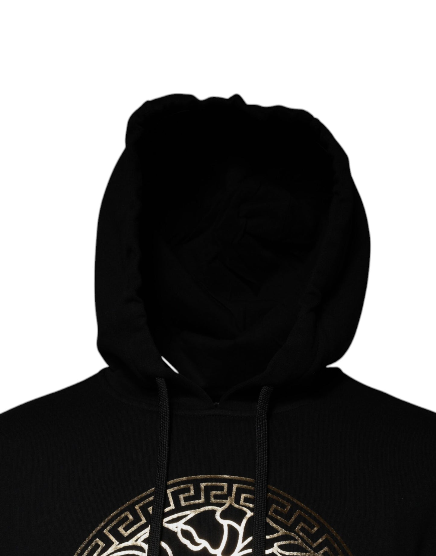 Versace Black Medusa Cotton Hoodie Pullover Sweatshirt