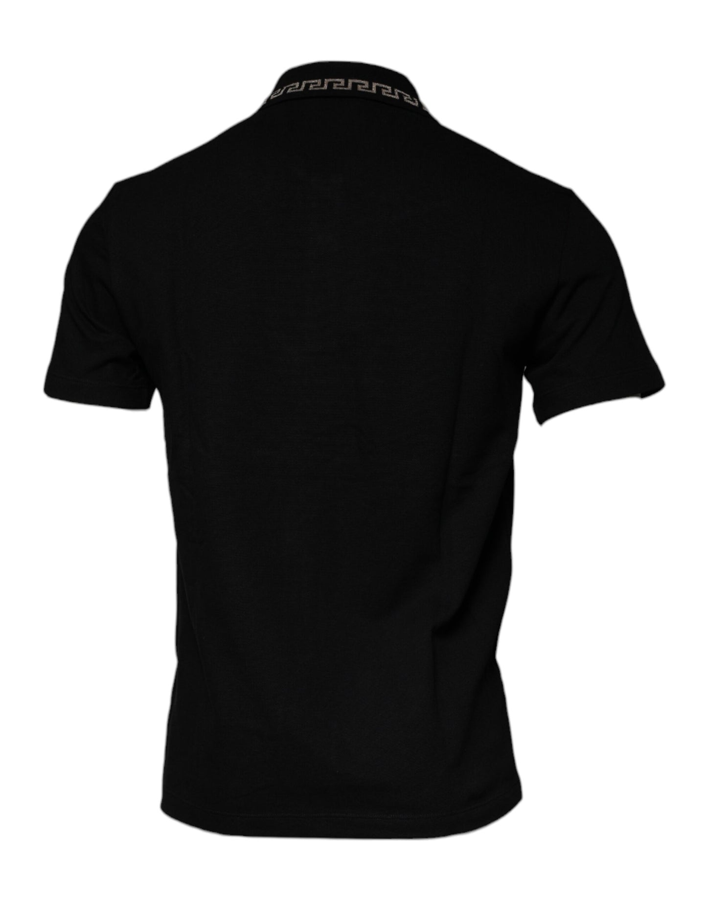 Versace - Men's Black Collared Polo Short Sleeves T-shirt