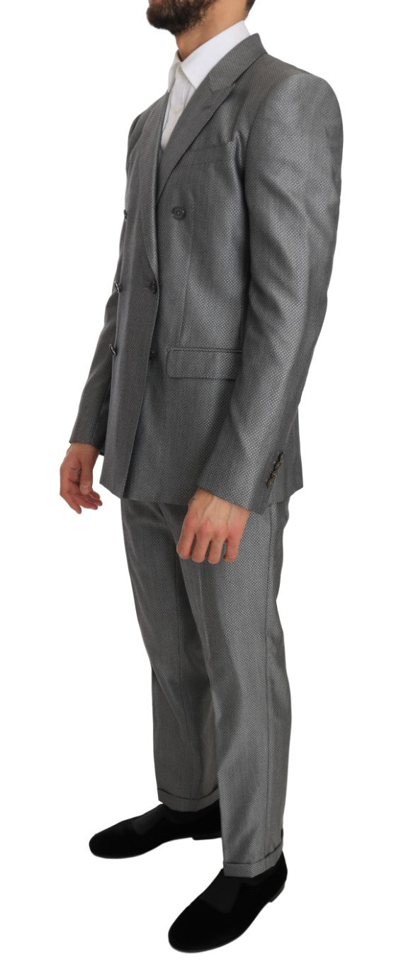 - Elegant Black Double-Breasted Suit