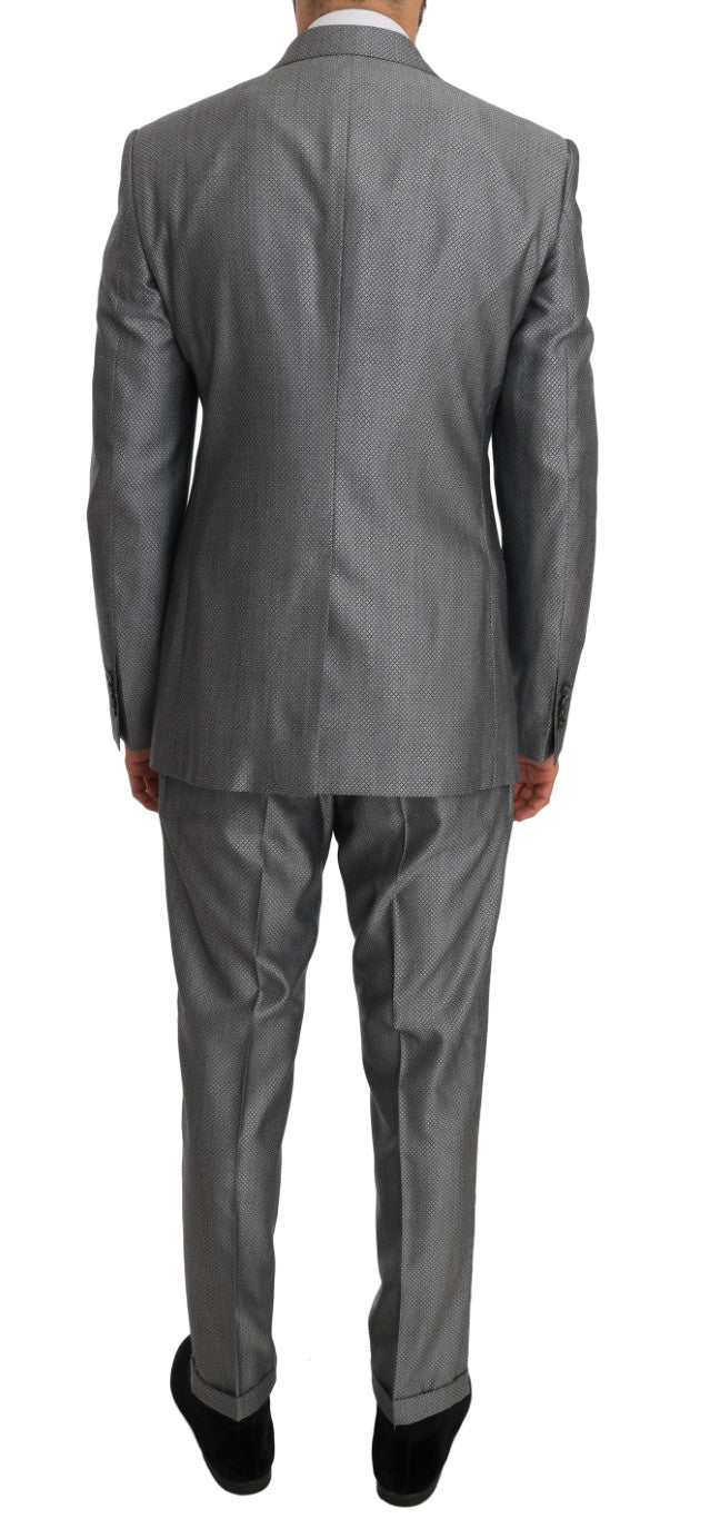- Elegant Black Double-Breasted Suit