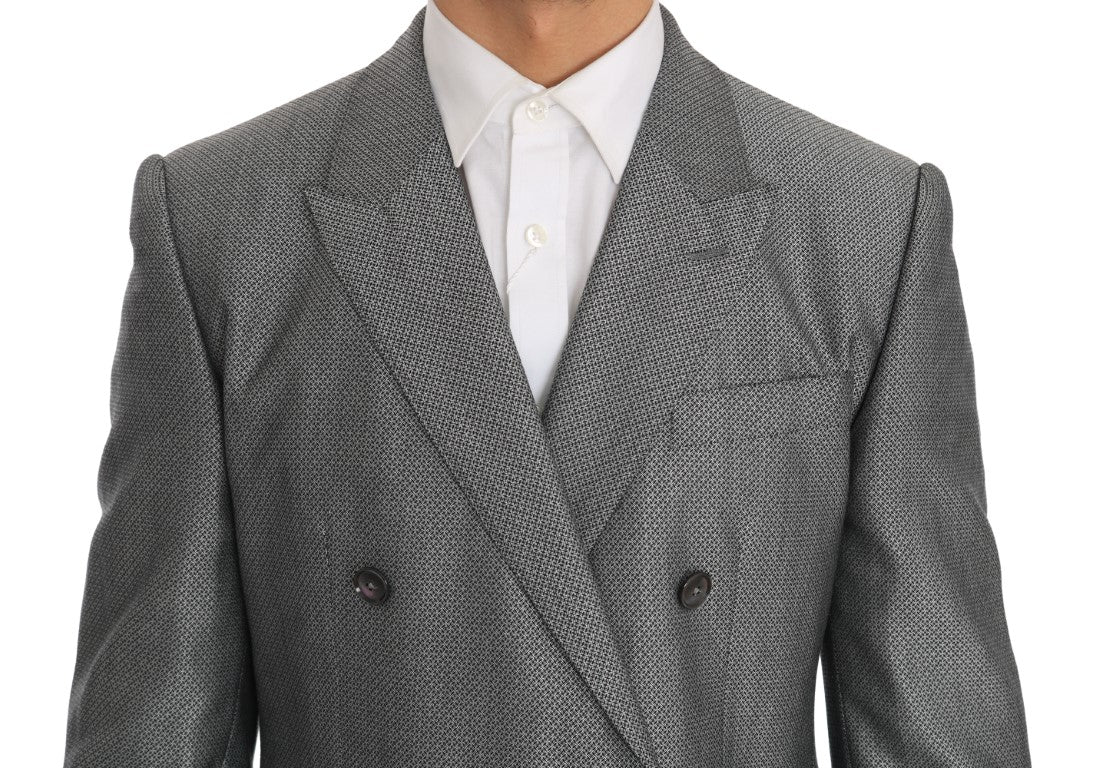 - Elegant Black Double-Breasted Suit