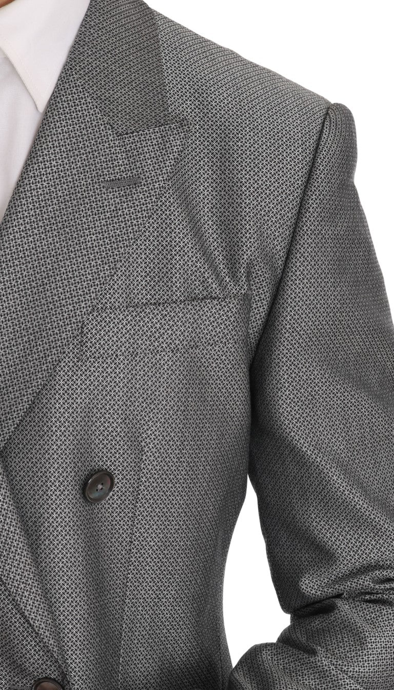 - Elegant Black Double-Breasted Suit