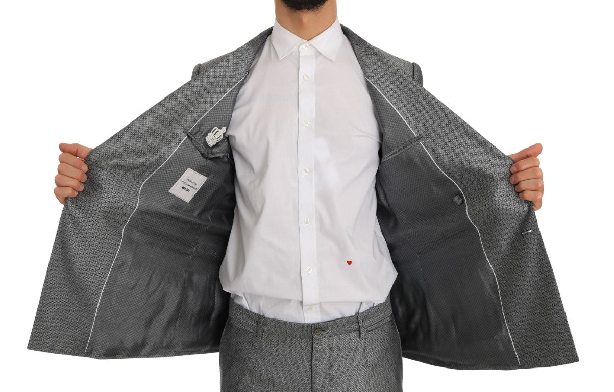 - Elegant Black Double-Breasted Suit