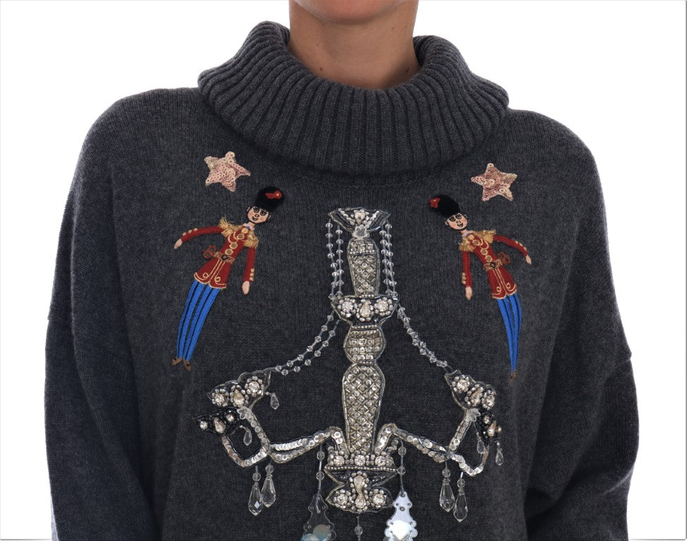 Enchanted Crystal Turtleneck Jumper Dress