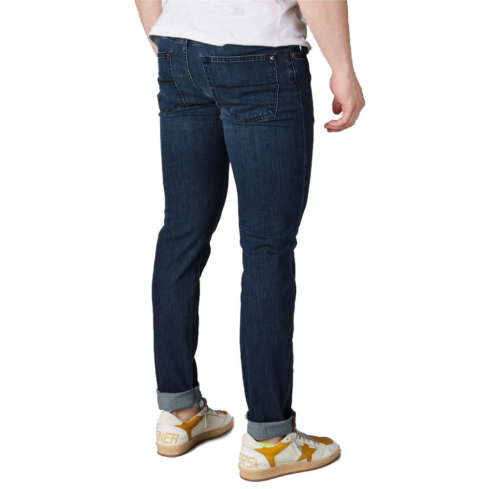 Tramarossa Blue Cotton Jeans