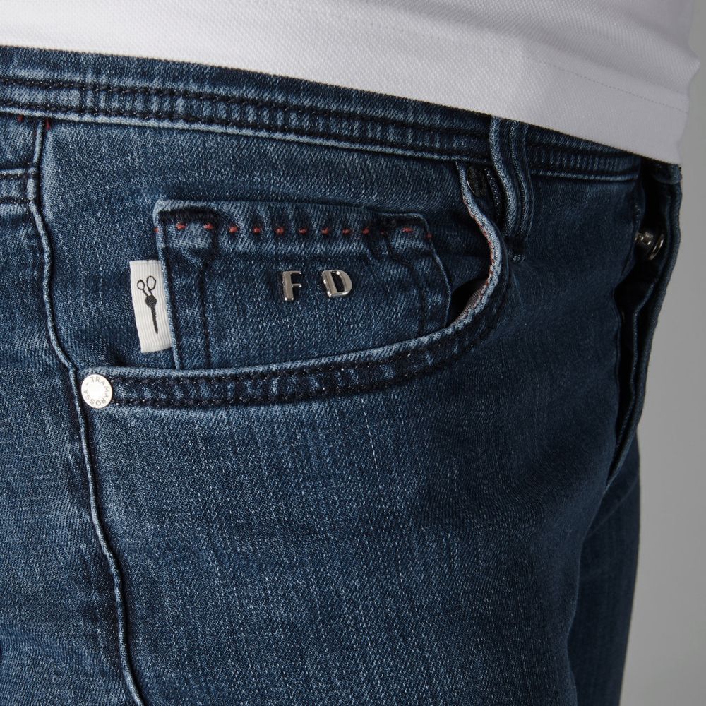 Tramarossa Blue Cotton Jeans