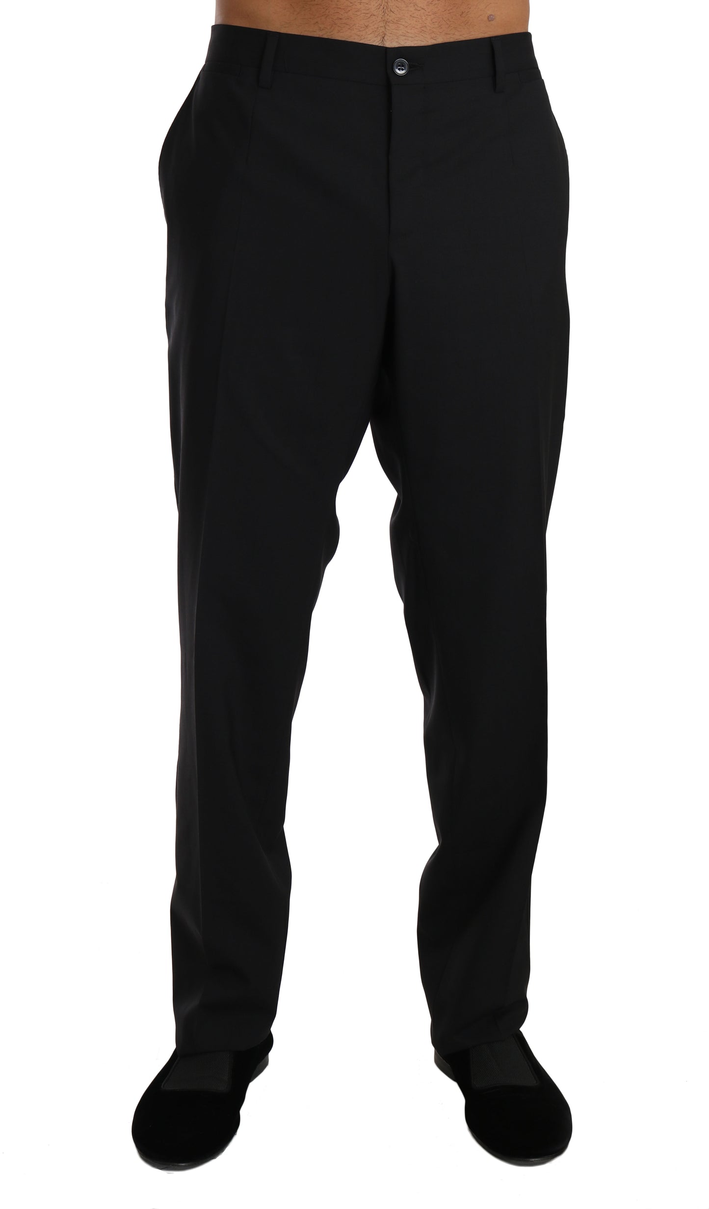 - Elegant Black Wool Dress Pants