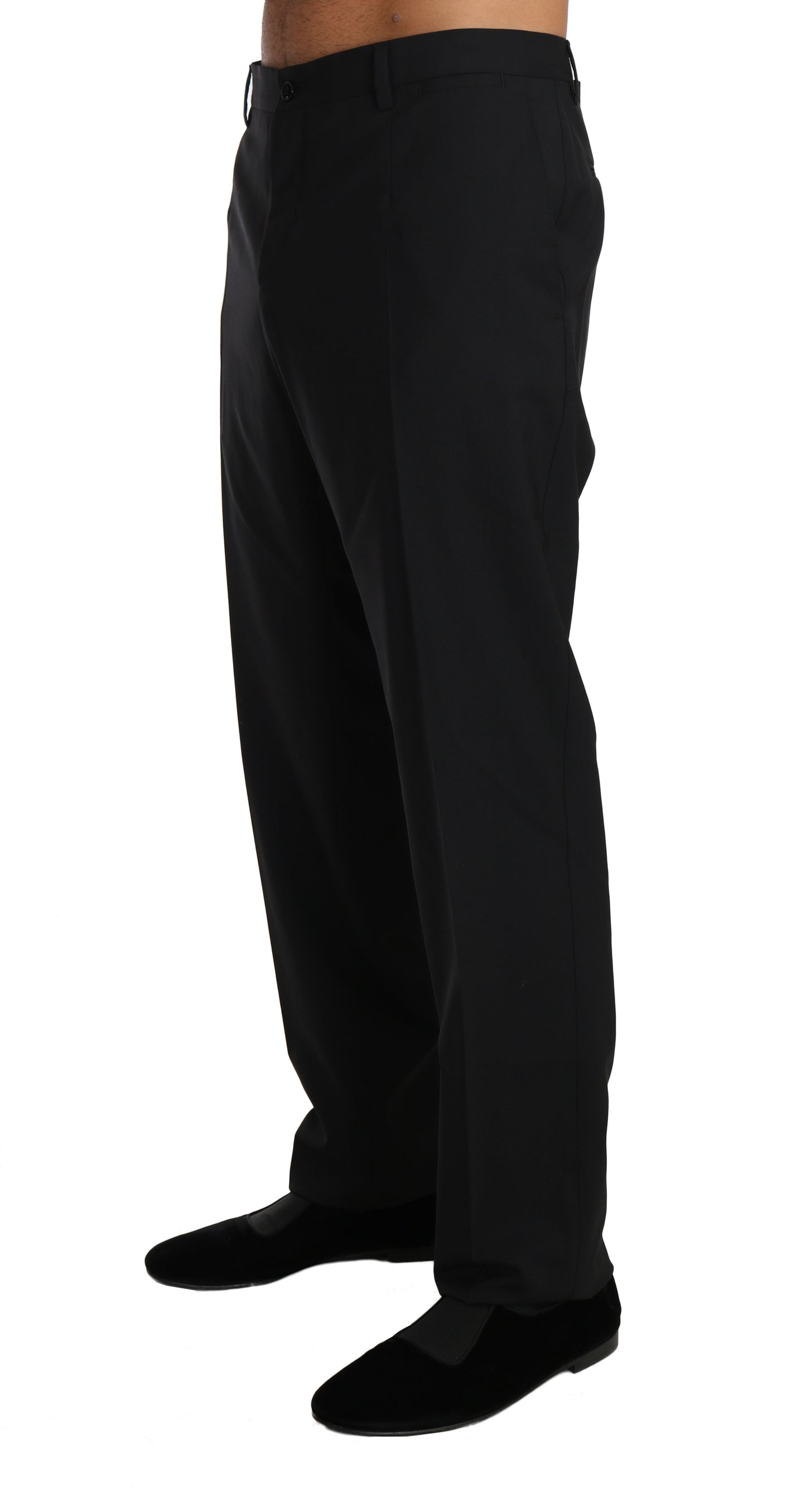 - Elegant Black Wool Dress Pants