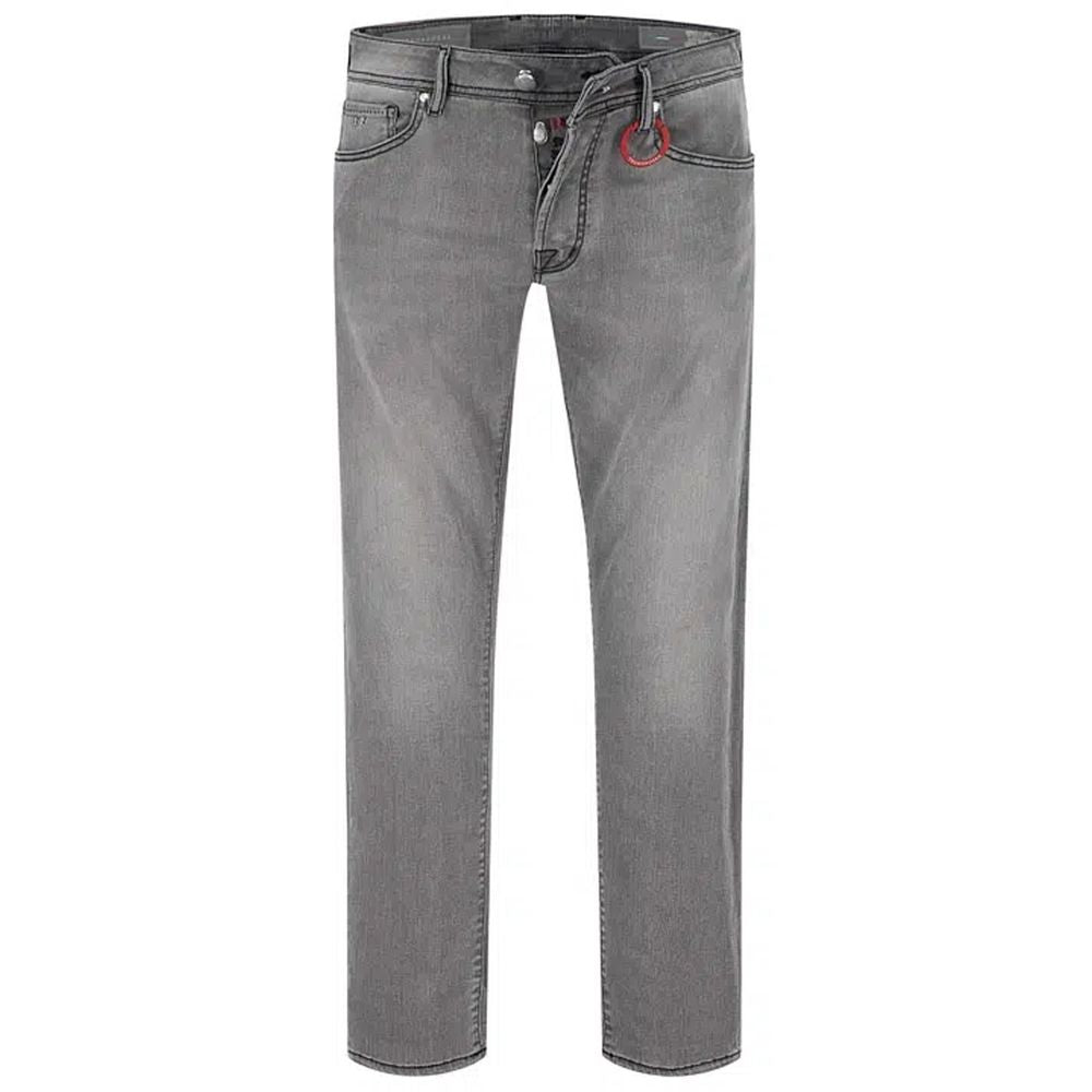 Tramarossa Gray Cotton Jeans - Leonardo Model