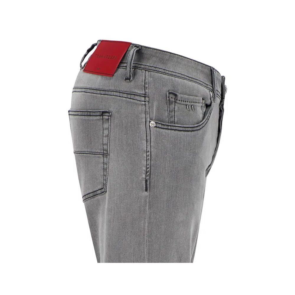 Tramarossa Gray Cotton Jeans - Leonardo Model