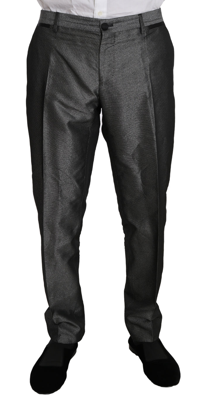 - Elegant Gray Patterned Martini Suit