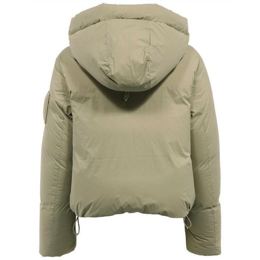 Moose Knuckles Women's Green Padded Jacket with Hood