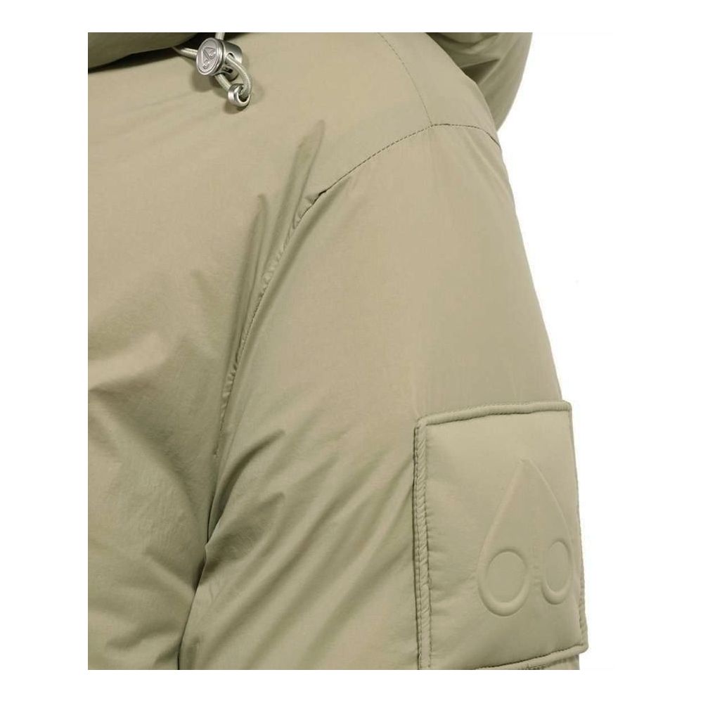 Moose Knuckles Women's Green Padded Jacket with Hood