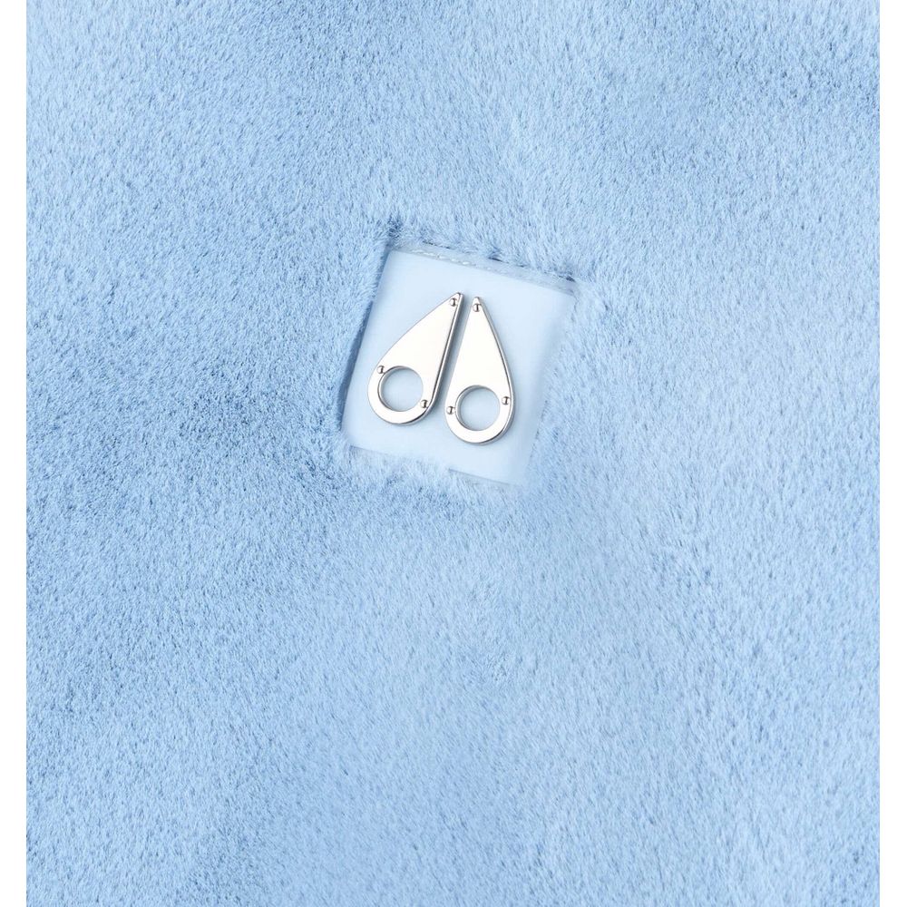 Moose Knuckles Light Blue Reversible Fleece & Nylon Jacket