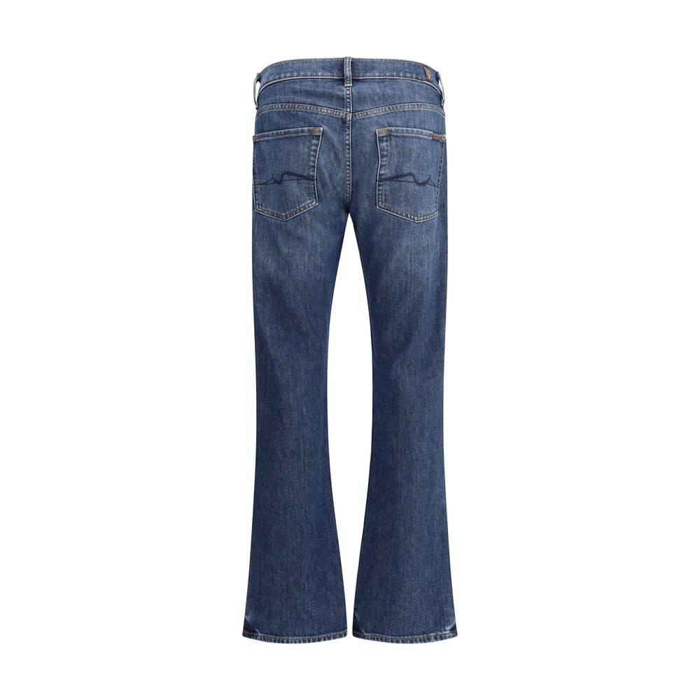 7FOR Brett Guideline Jeans - Mid Blue Boot-Cut