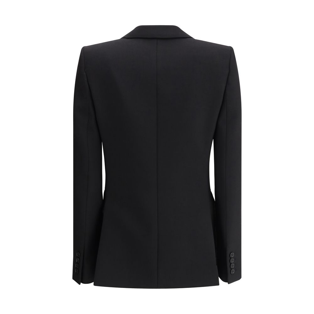 Chloé Black Double-Breasted Blazer in Wool