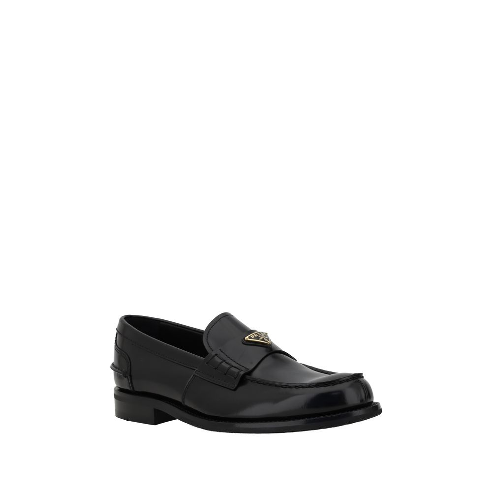 Prada Triangular Plaque Loafers: Timeless Elegance Redefined
