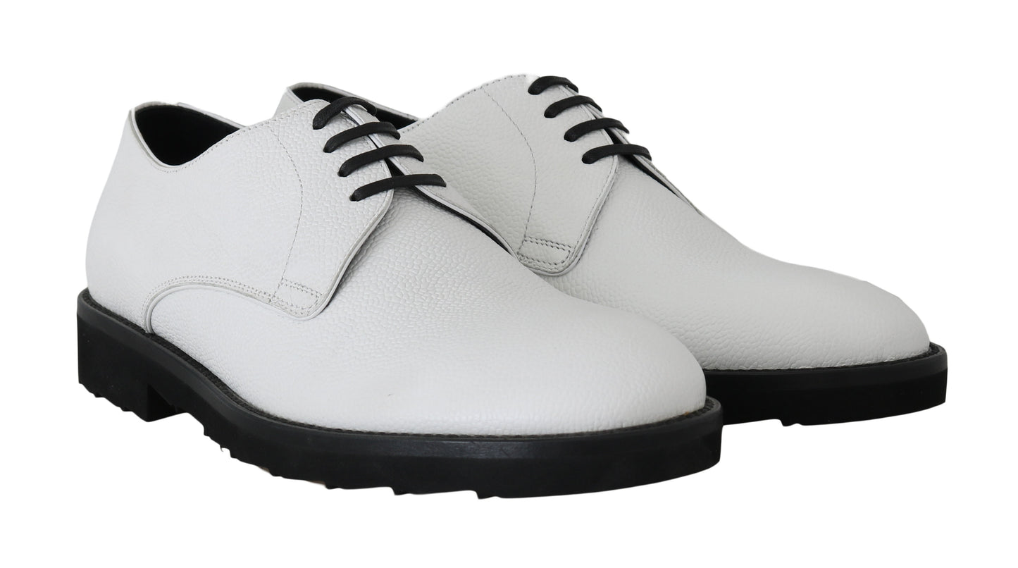 - Elegant White Formal Leather Shoes
