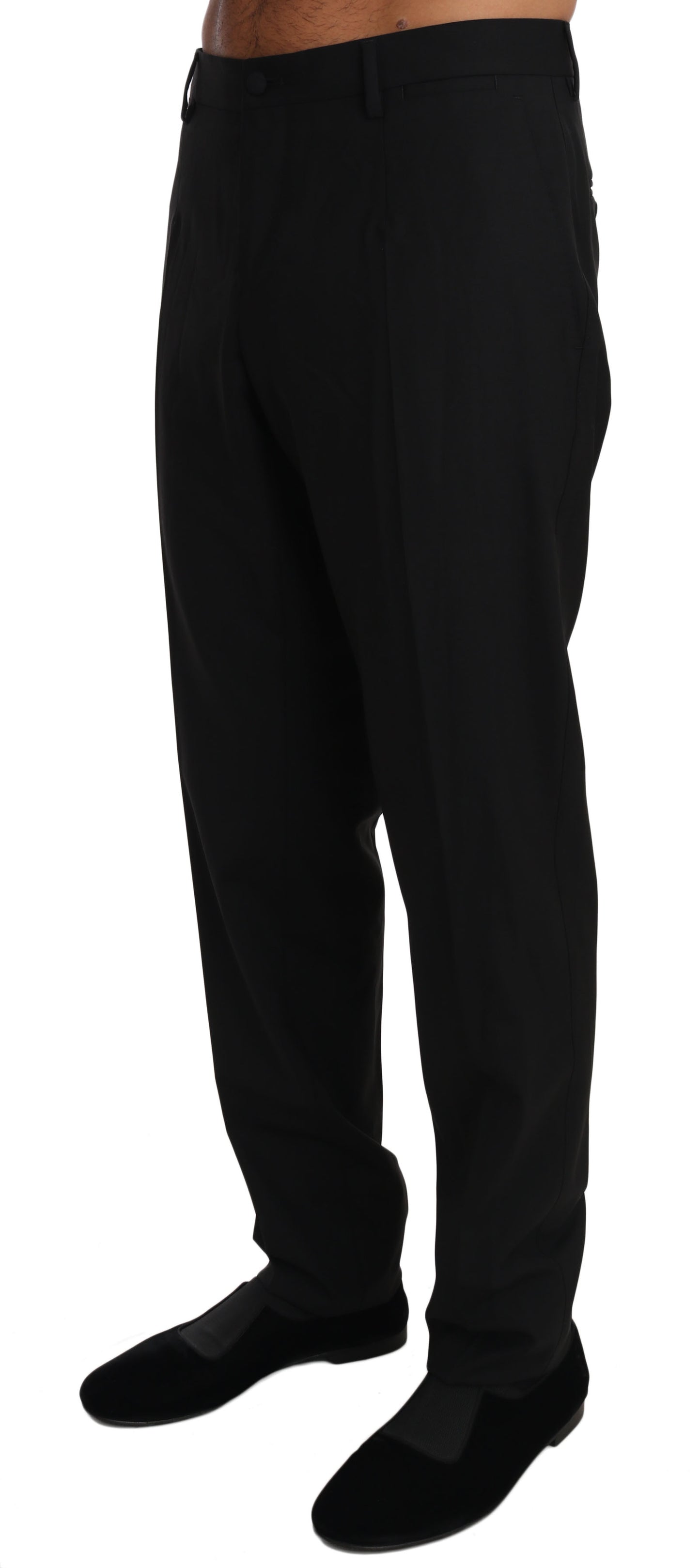 - Elegant Formal Wool Blend Trousers