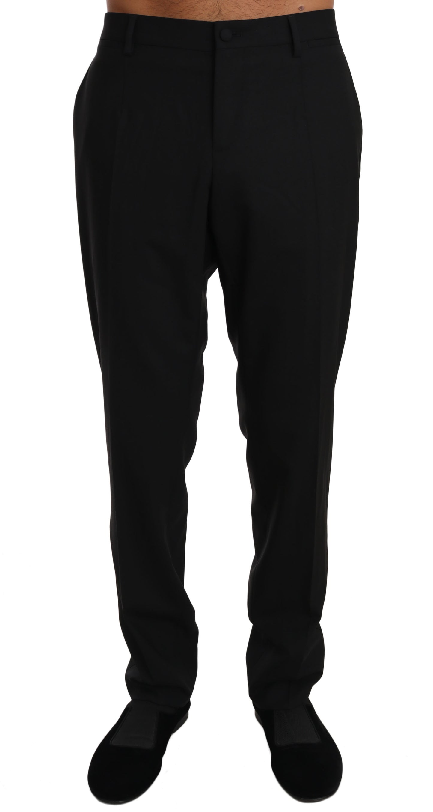 - Elegant Formal Wool Blend Trousers