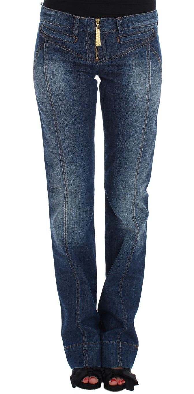 - Chic Boot Cut Blue Wash Denim