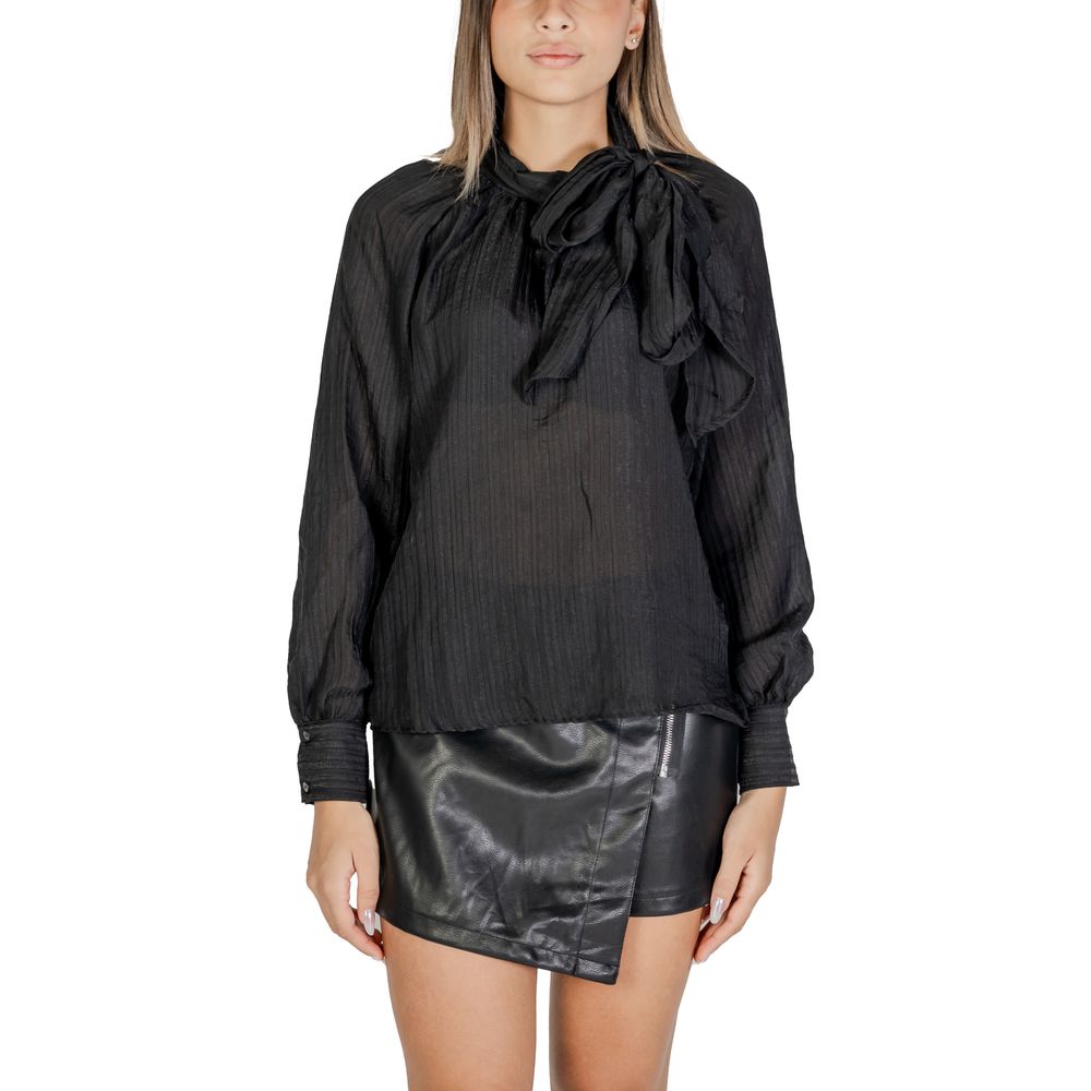 Jacqueline De Yong Black Long Sleeved Blouse