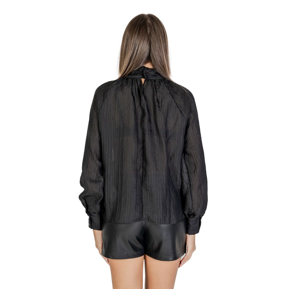 Jacqueline De Yong Black Long Sleeved Blouse