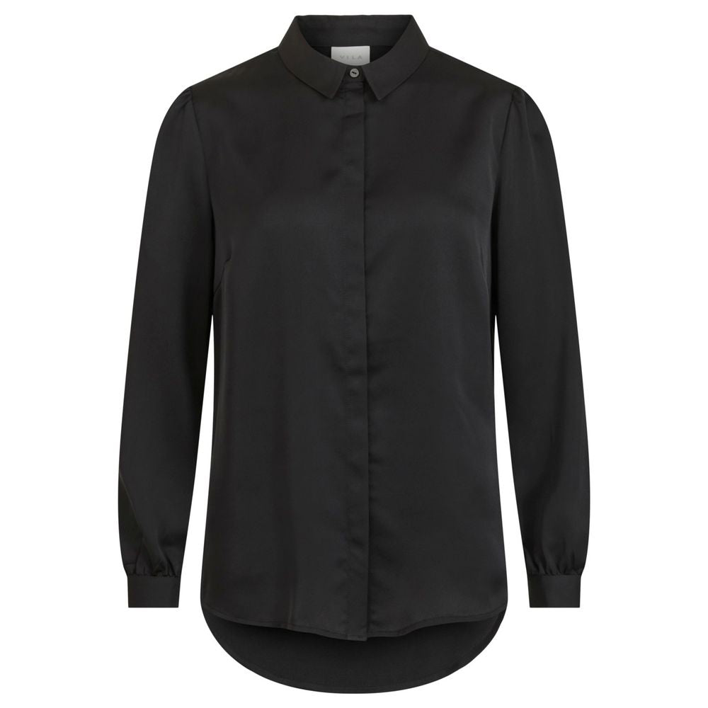 Vila Clothes Women's Black Long Sleeve Shirt