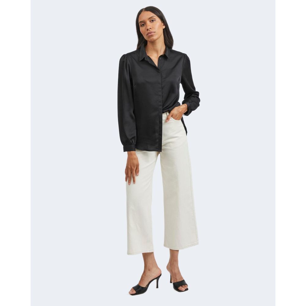 Vila Clothes Women's Black Long Sleeve Shirt
