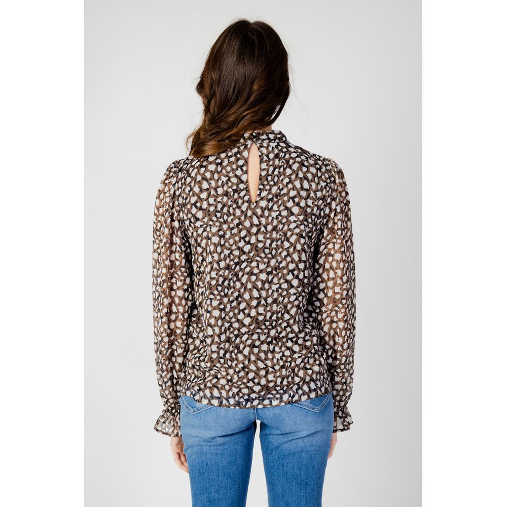 Vila Clothes Black Print Eco Long Sleeved Blouse