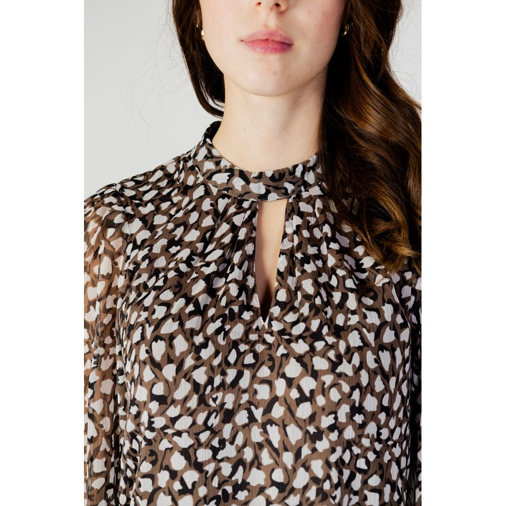 Vila Clothes Black Print Eco Long Sleeved Blouse