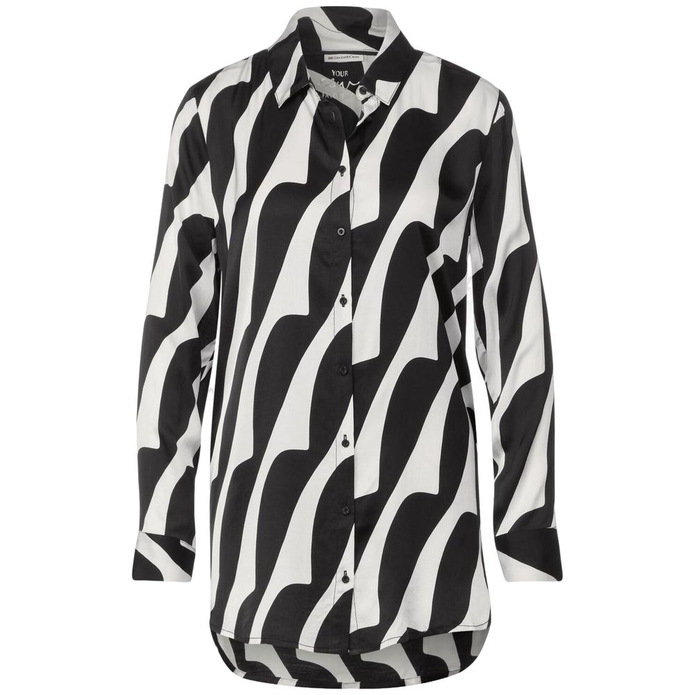 Street One Black And White Print Shirt