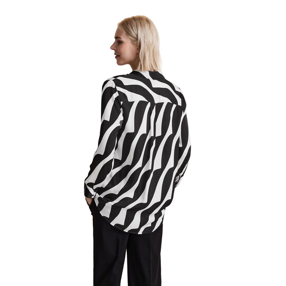 Street One Black And White Print Shirt