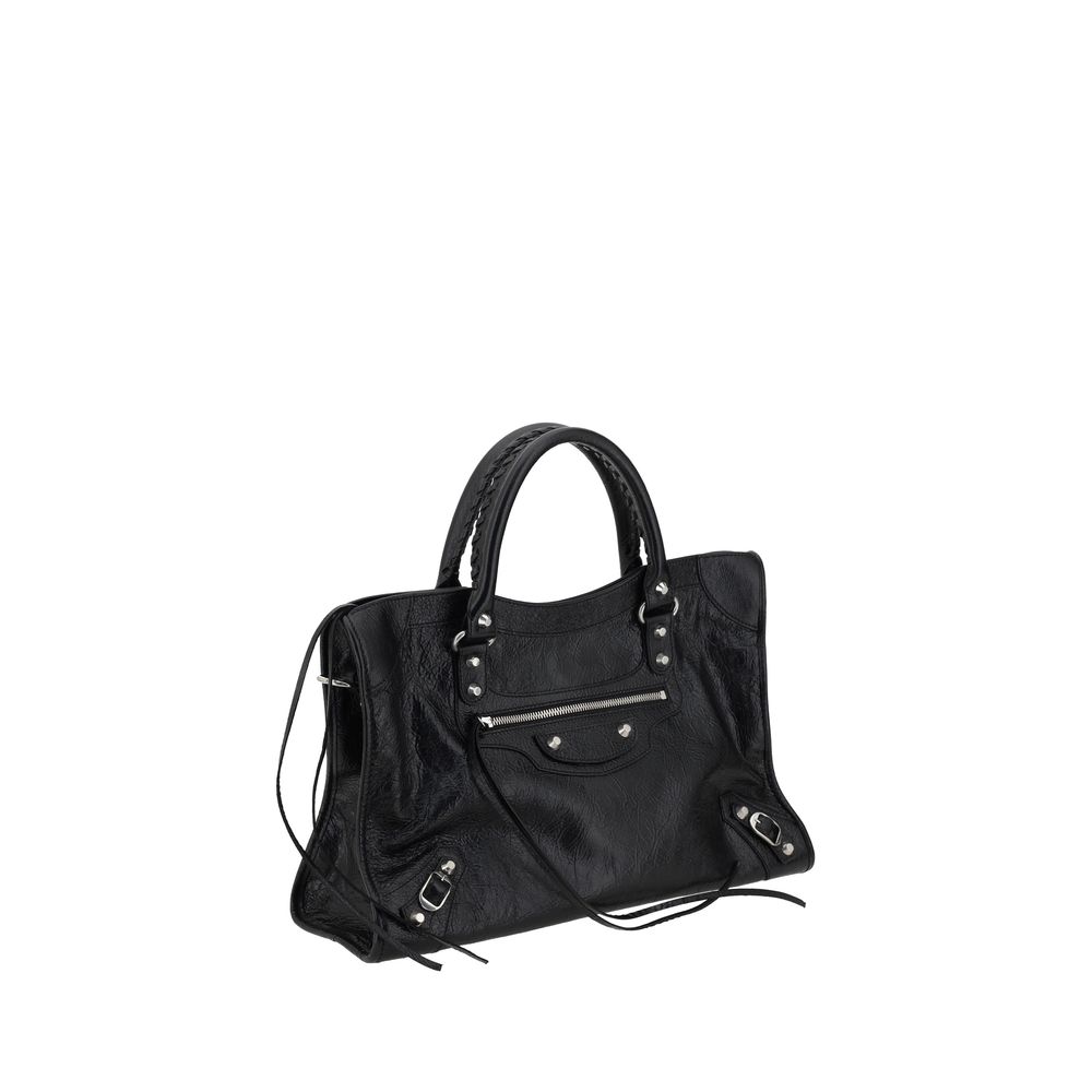Balenciaga Black Leather Le City Medium Handbag