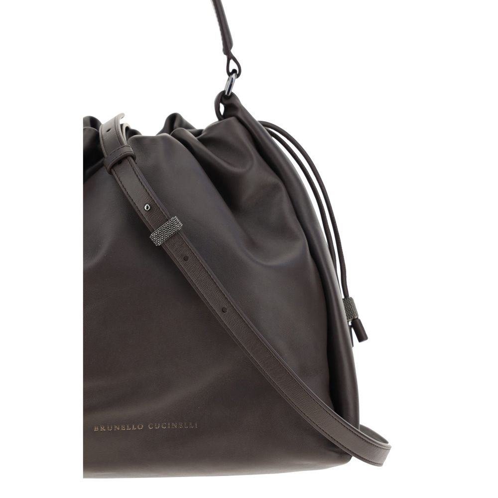 Brunello Cucinelli Luxury Leather Shoulder Bag