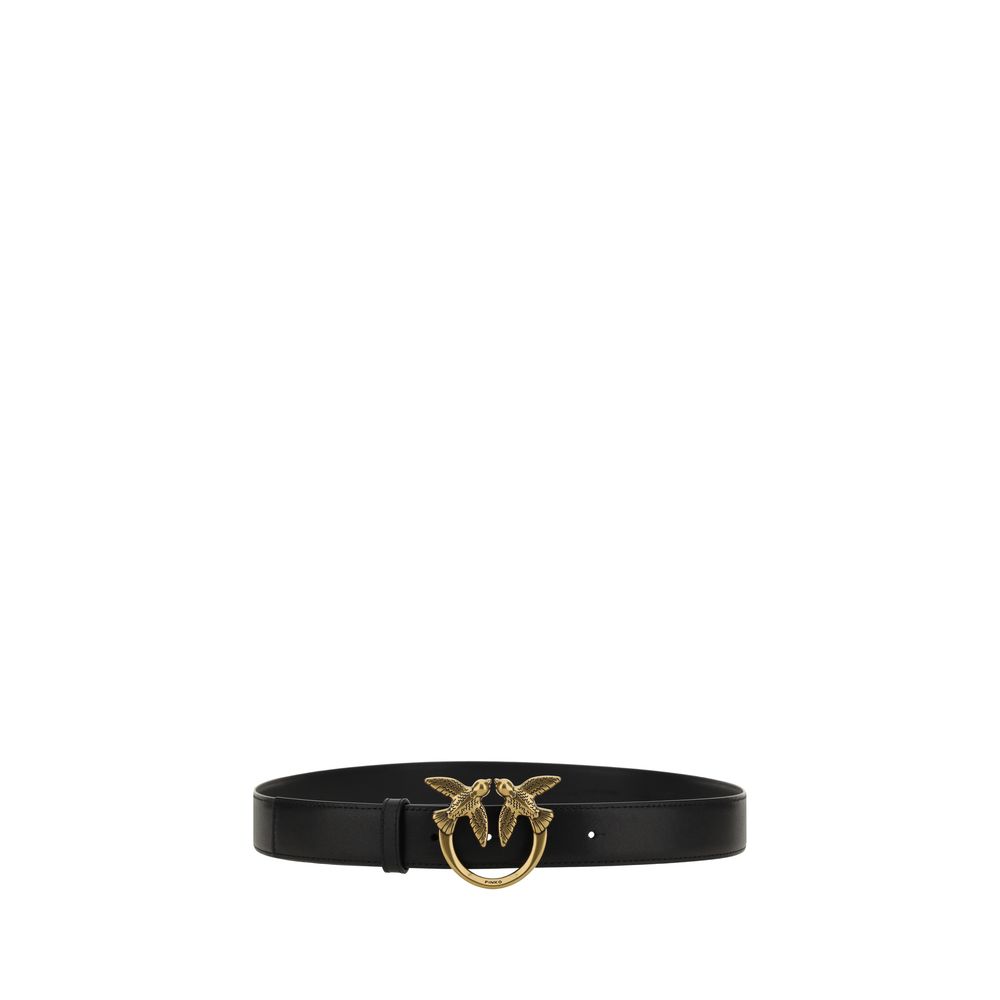 PINKO Love Berry Belt - Elegant Calfskin Accessory