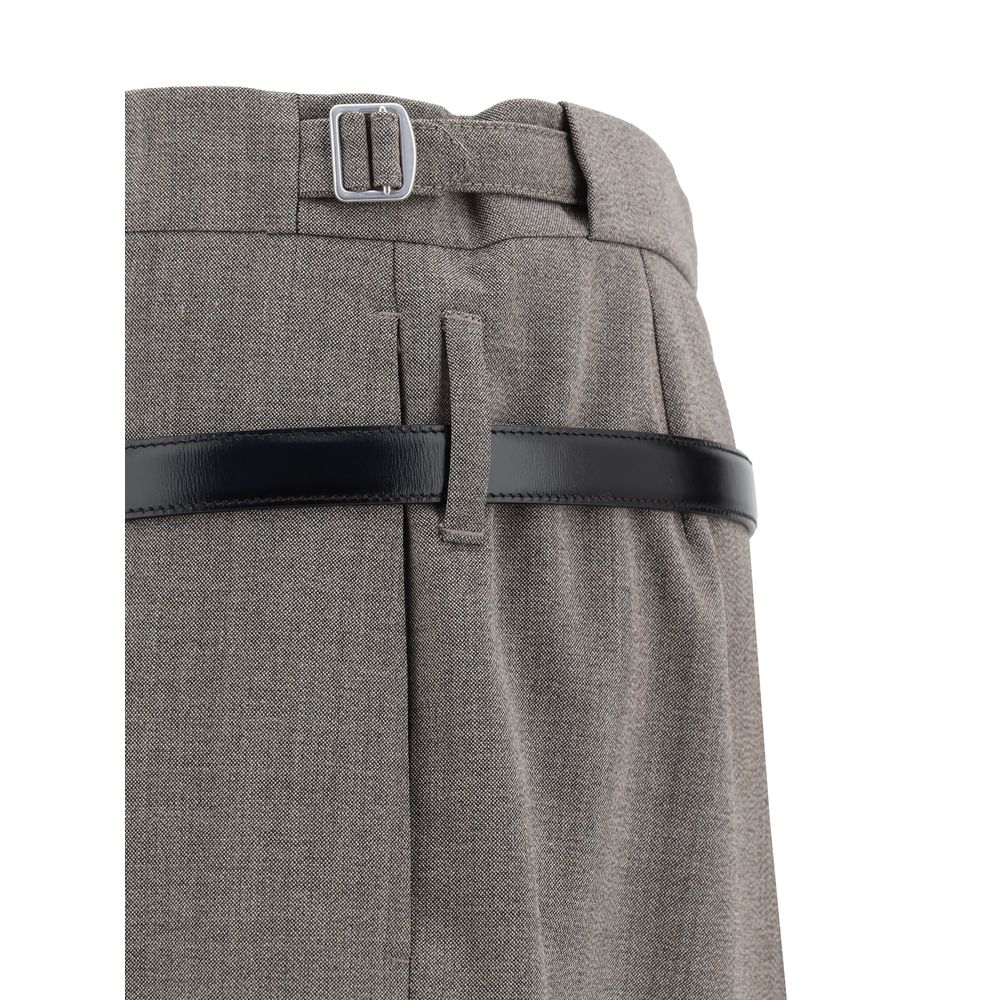 Prada Mélange Palazzo Pants