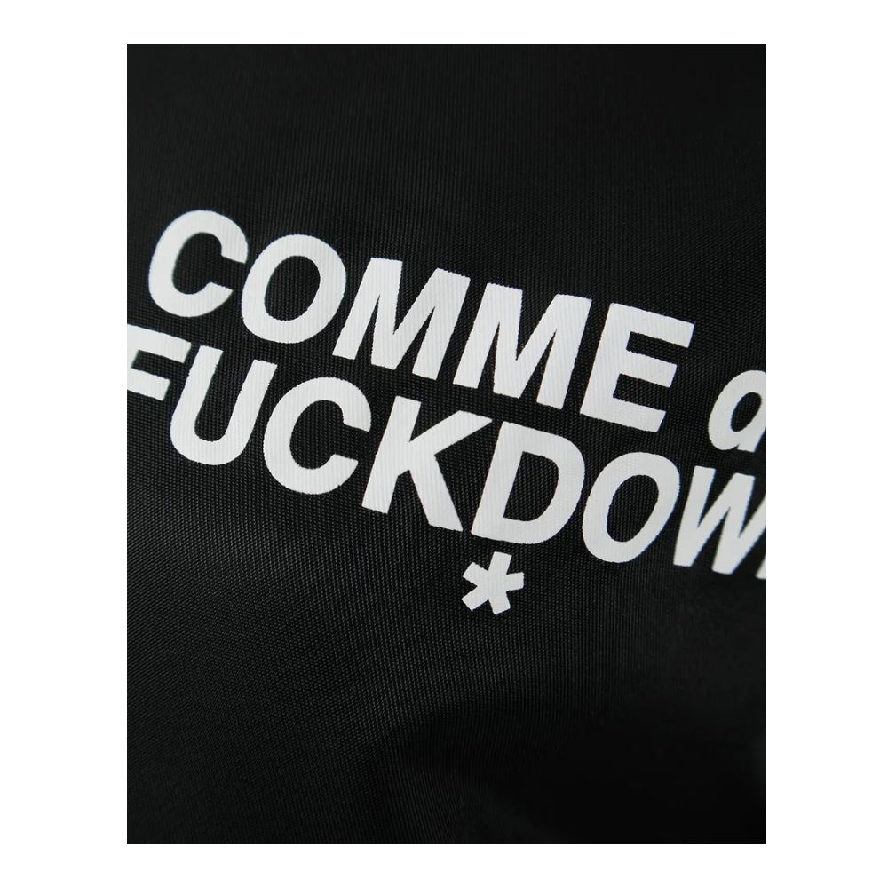 Comme Des Fuckdown Men's Black Hooded Bomber Jacket