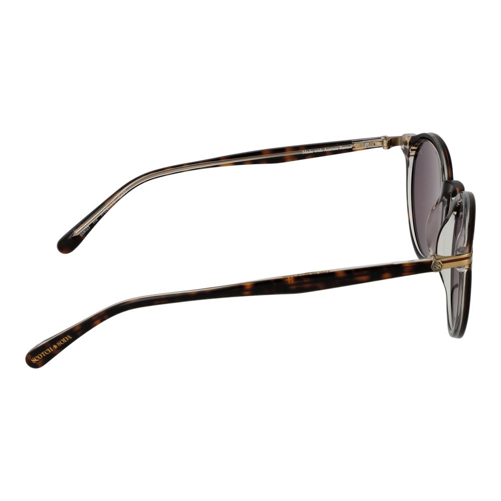 Scotch & Soda Brown Panto Men Sunglasses with Brown Lenses