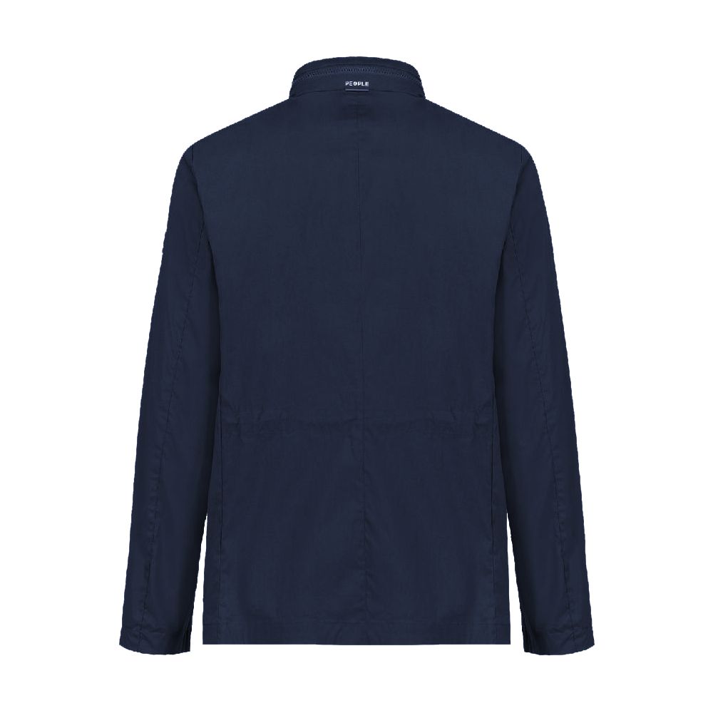 People Of Shibuya Men's Dark Blue Cotton Jacket