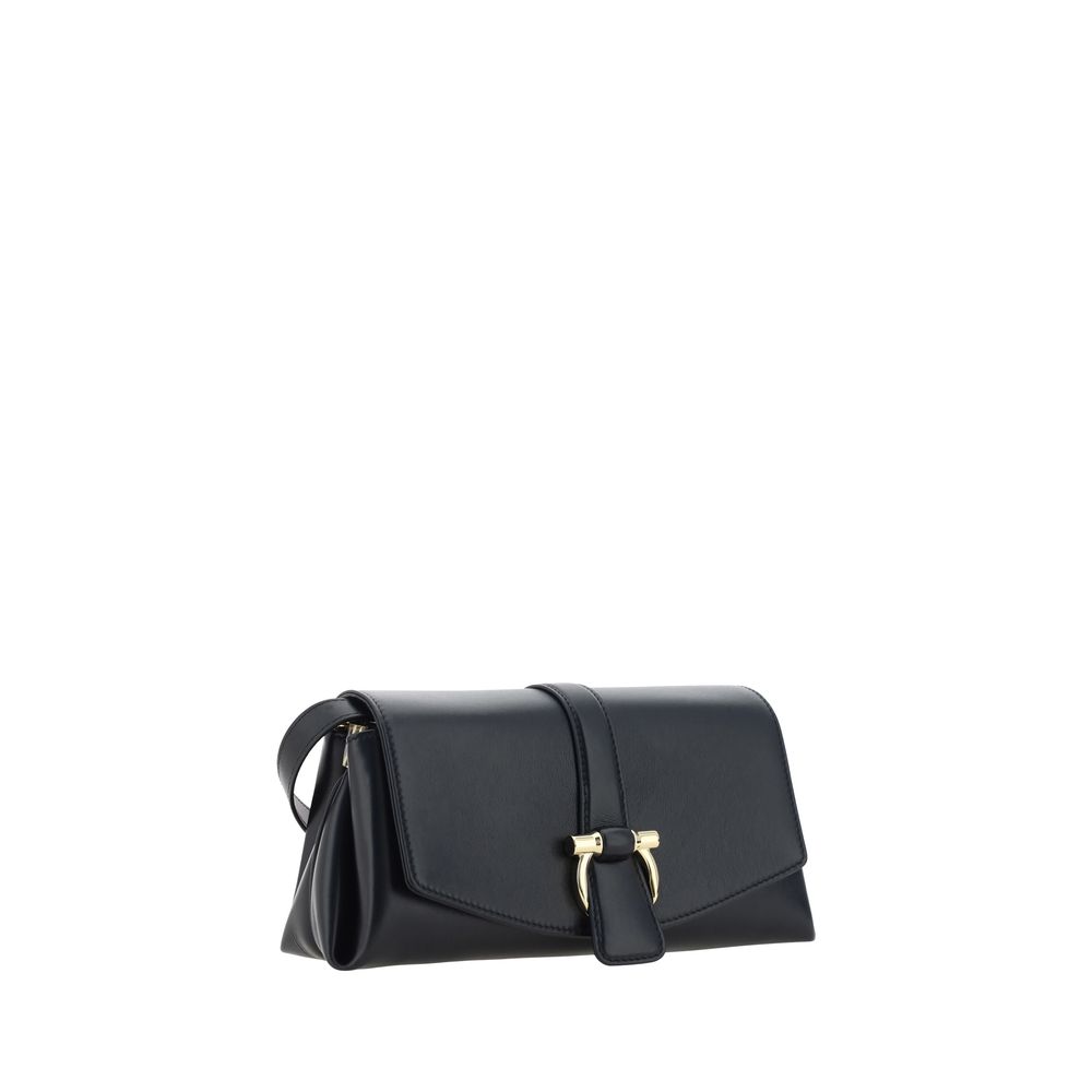 Ferragamo Leather Flap Shoulder Bag
