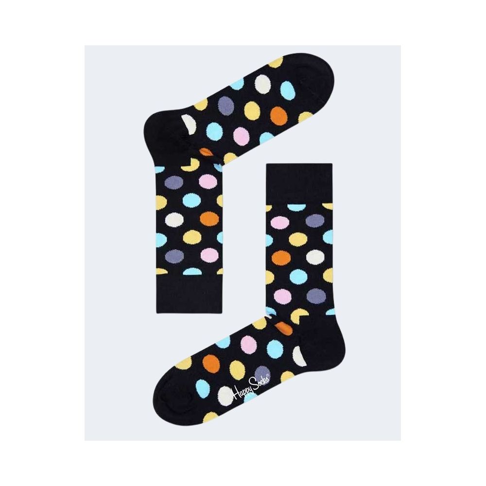 Happy Socks Black & Multicoloured Dot Cotton Socks