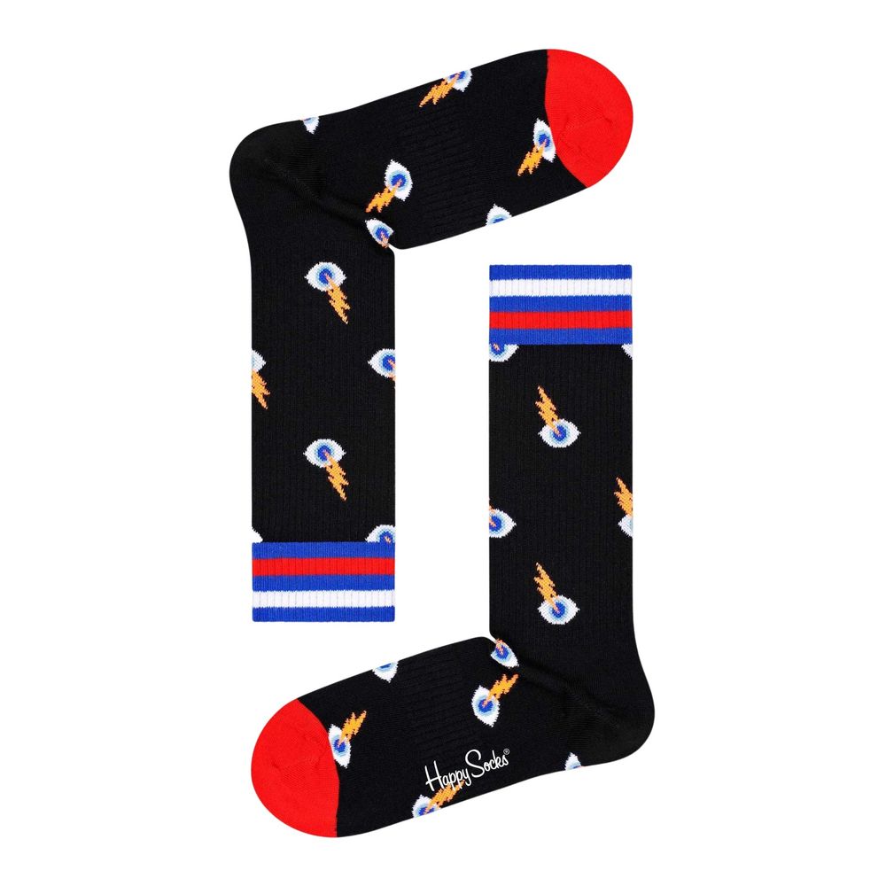 Happy Socks Black Cotton Tights & Socks