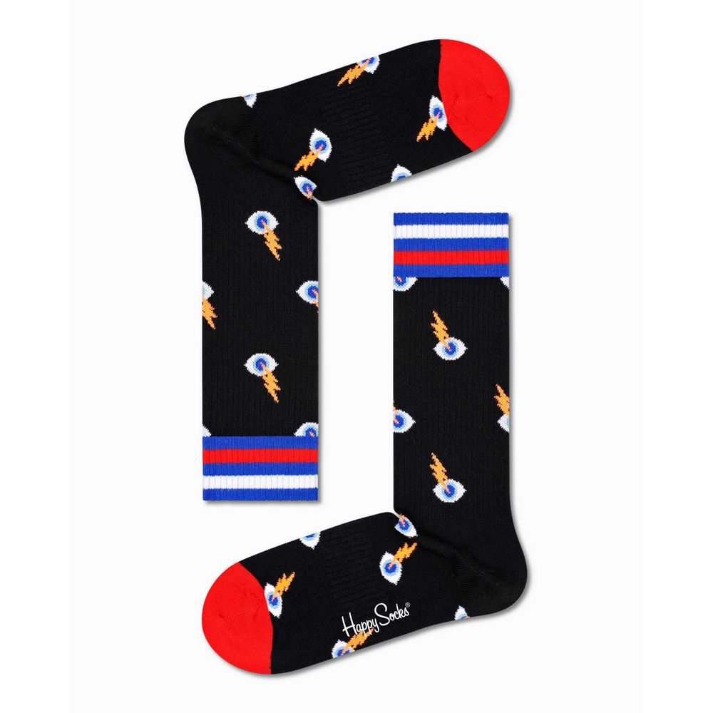 Happy Socks Black Cotton Tights & Socks