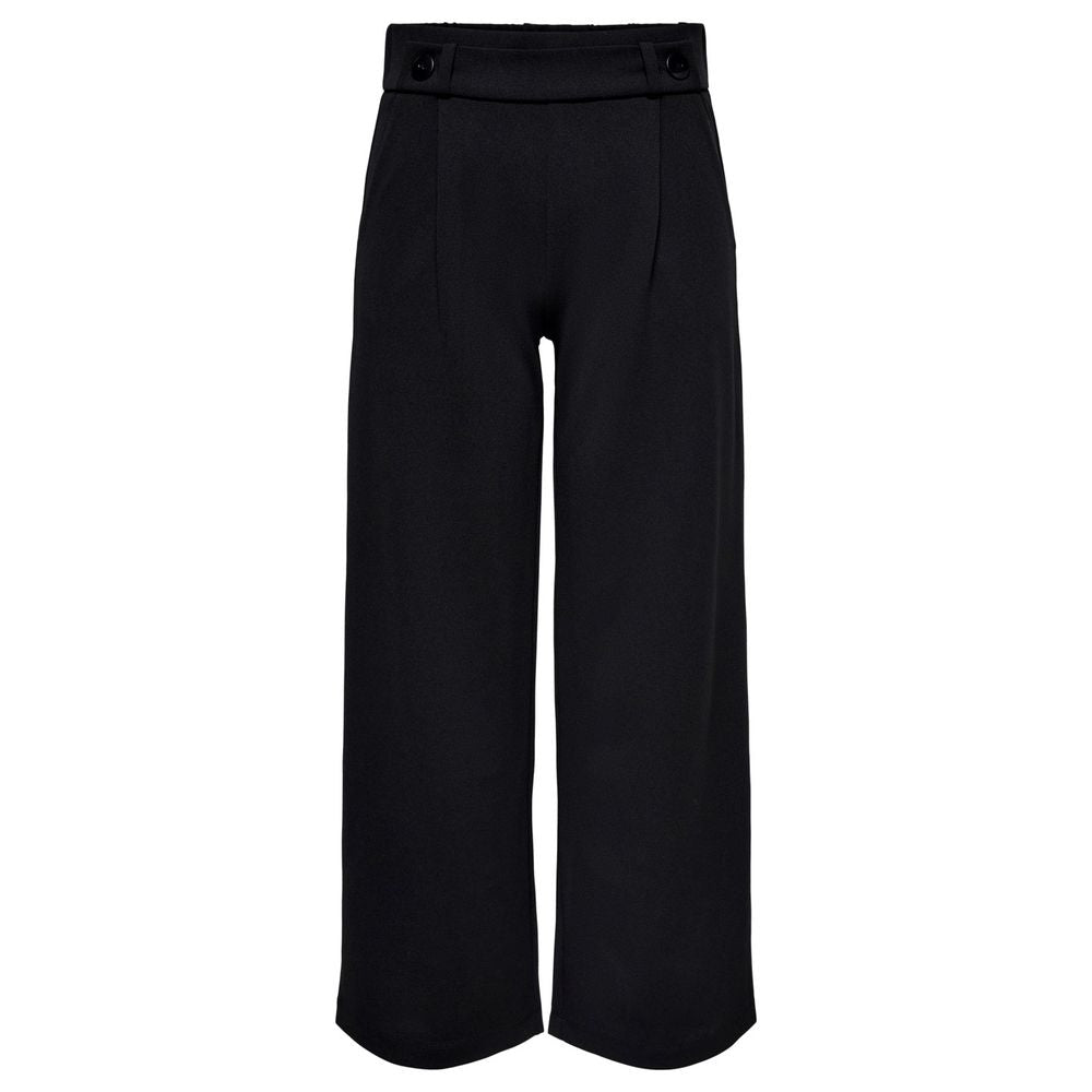 Jacqueline De Yong Black Polyester Palazzo Trousers