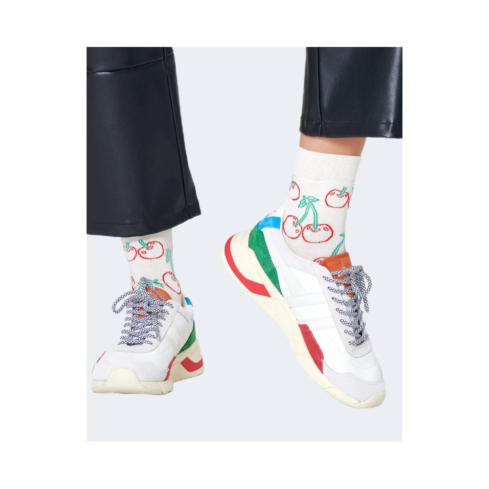 Happy Socks White Cotton Tights & Socks for Women