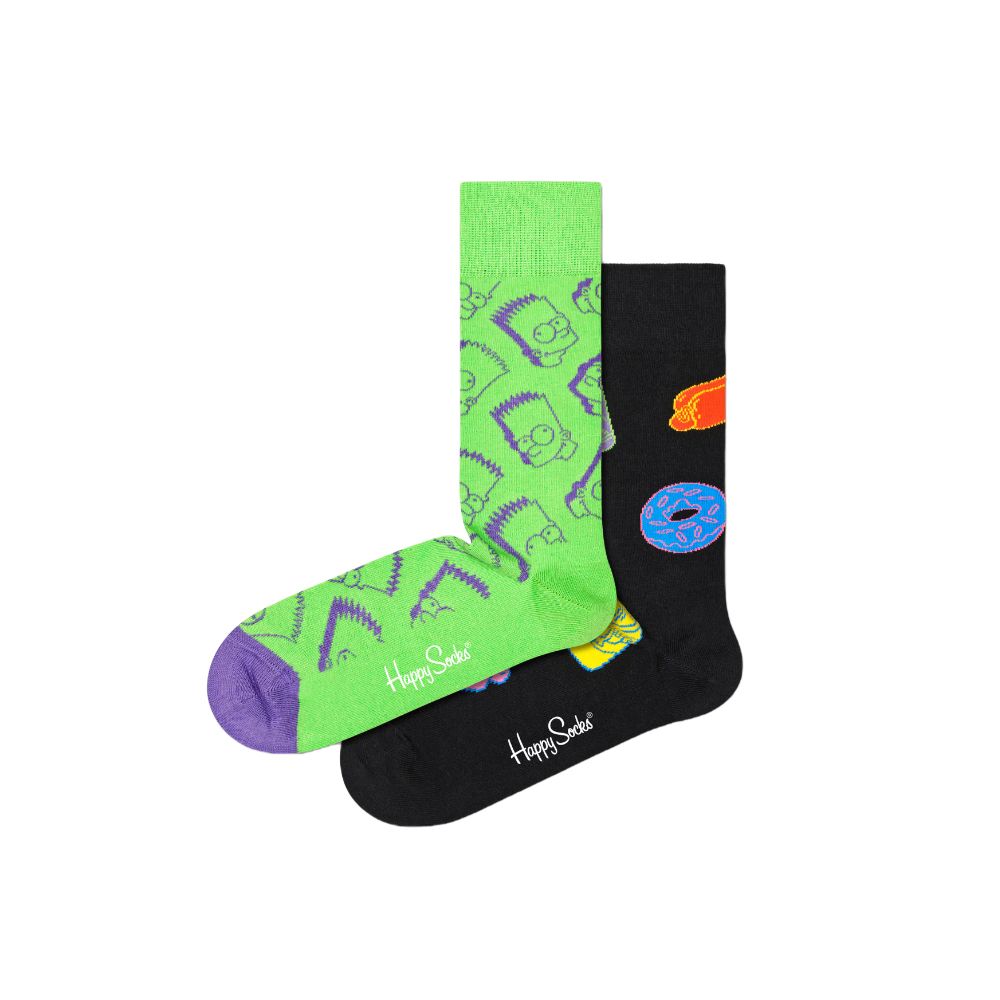 Happy Socks Black Cotton Tights & Sock Set for Women