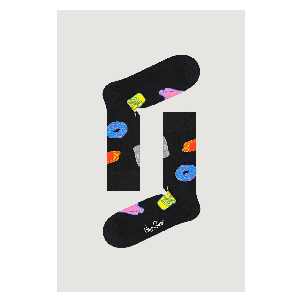 Happy Socks Black Cotton Tights & Sock Set for Women