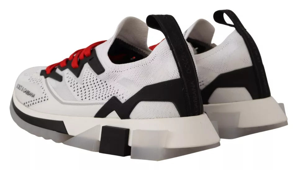 Dolce & Gabbana White SORRENTO Sport Stretch Men’s Sneakers